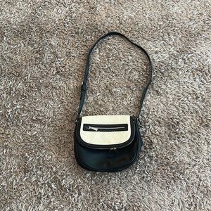 Express Leather Fur Saddle Bag